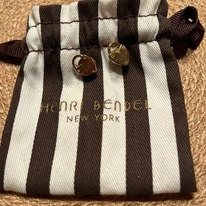 Rare Henri Bendel mini heart locket stud earrings